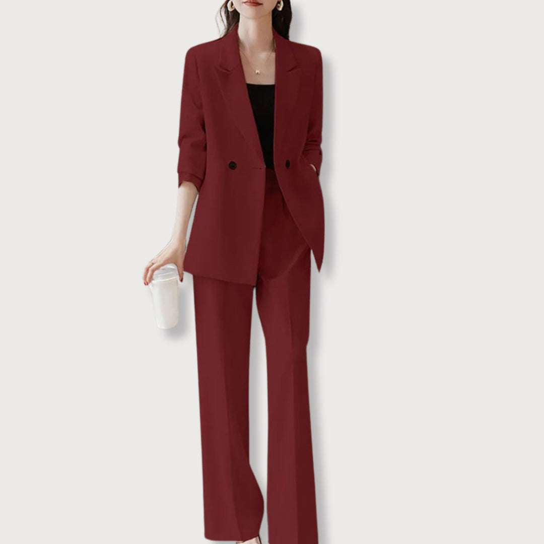 Emilia – Elegante Blazer en Pantalon voor Dames