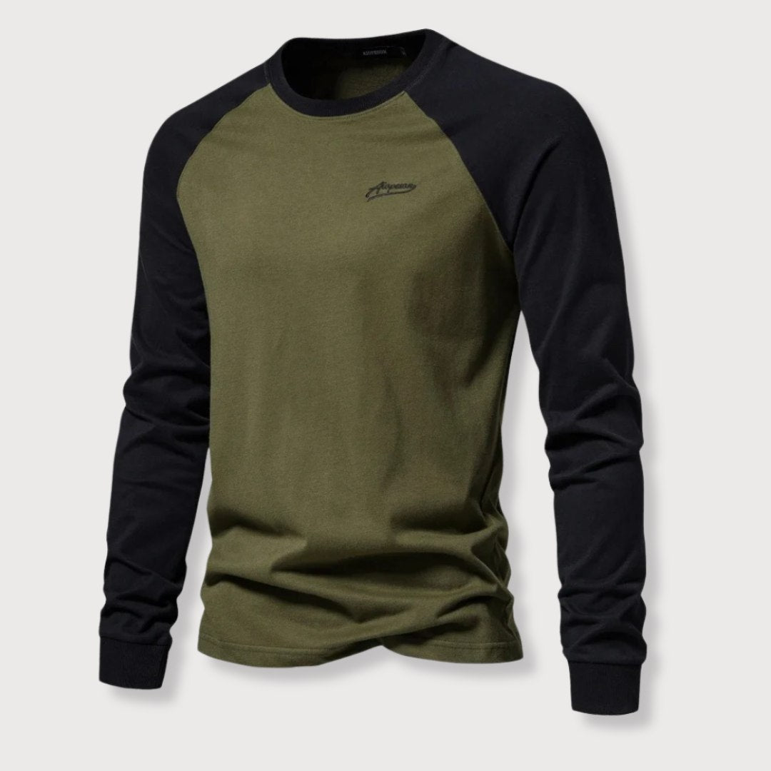 Nathan - Long Sleeve Baseball Tee voor Heren