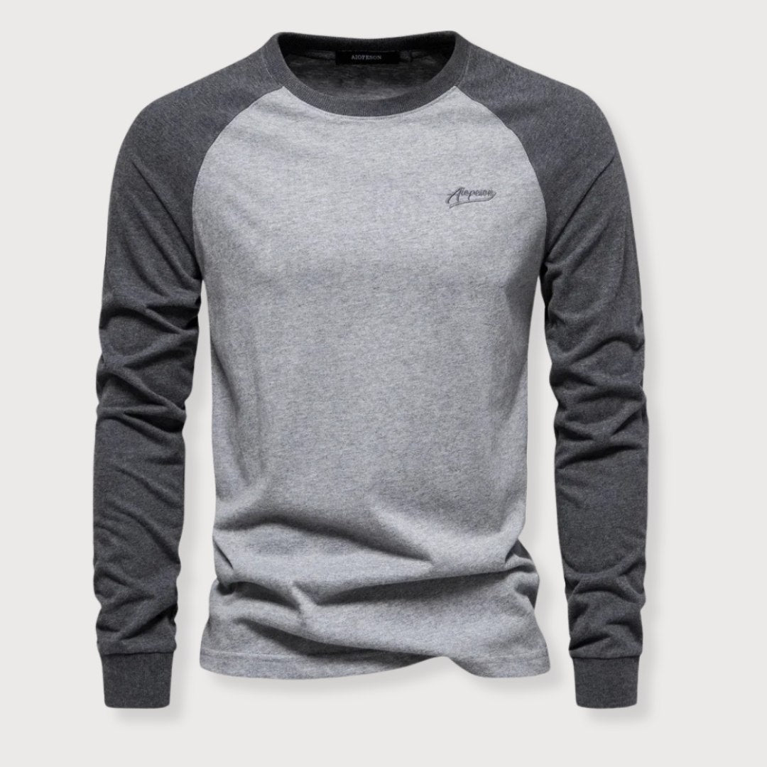 Nathan - Long Sleeve Baseball Tee voor Heren