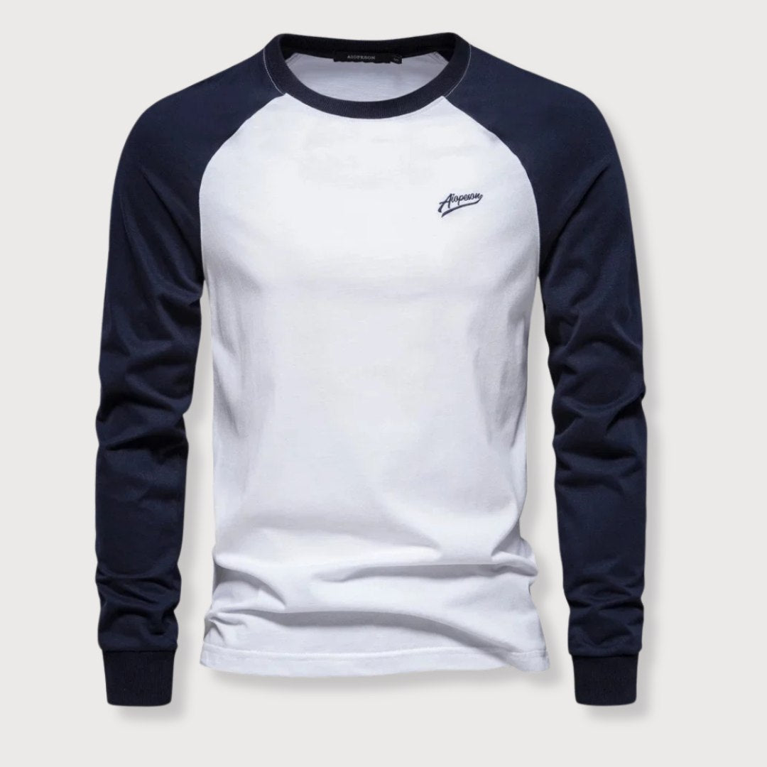 Nathan - Long Sleeve Baseball Tee voor Heren